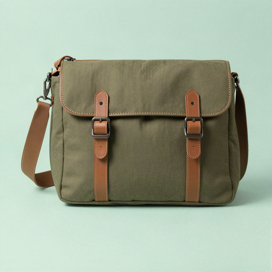 Waxed Canvas Messenger Bag