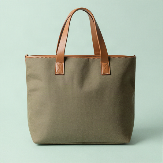 Waxed Canvas Tote Bag
