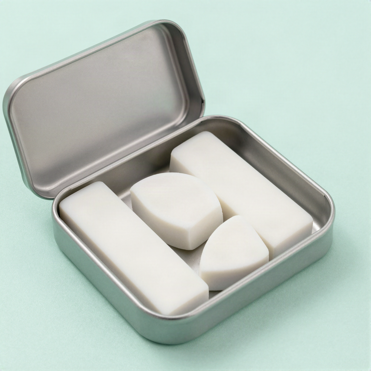 Natural Rubber Eraser Set in Tin