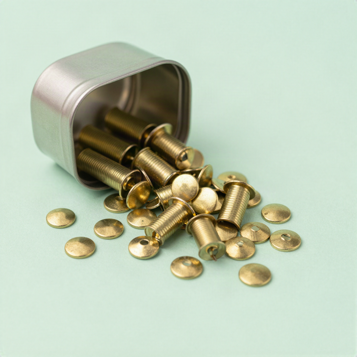 Brass Paper Fastener Set