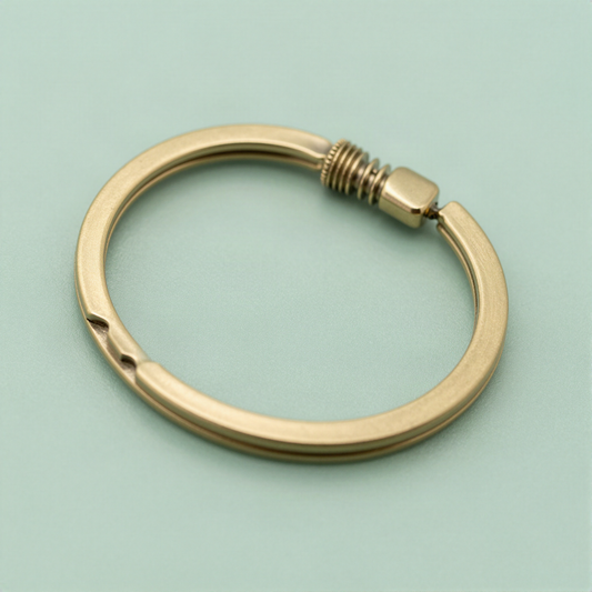 Solid Brass Keyring